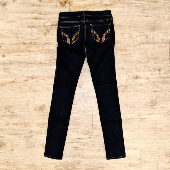 Hollister Dark Blue Stretch Skinny Jeans Size 0R - Picture 4 of 4